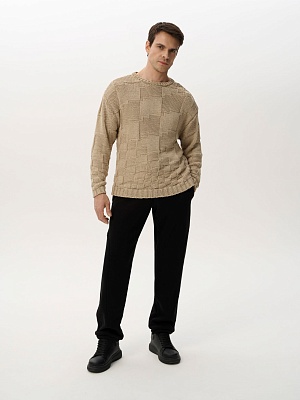 Свитер PIXELED BEIGE