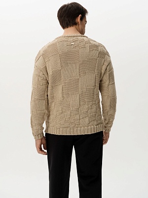 Свитер PIXELED BEIGE