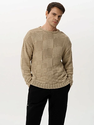 Свитер PIXELED BEIGE