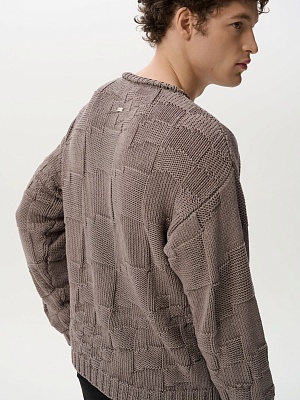 Свитер PIXELED GREY
