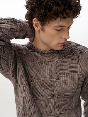 Свитер PIXELED GREY