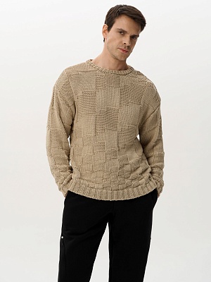 Свитер PIXELED BEIGE