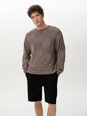 Свитер PIXELED GREY
