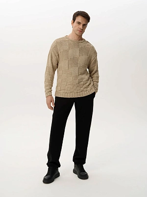 Свитер PIXELED BEIGE