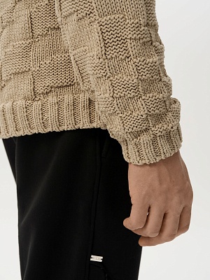 Свитер PIXELED BEIGE