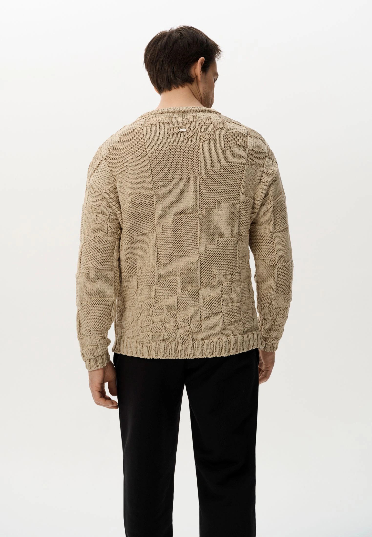 Свитер PIXELED BEIGE